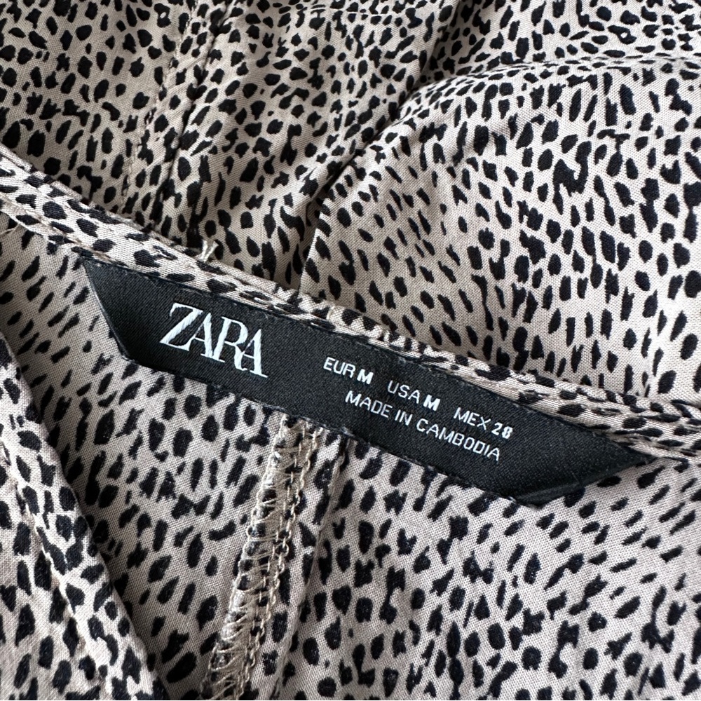 Zara Cheetah Print Blouse - Picture 4 of 6